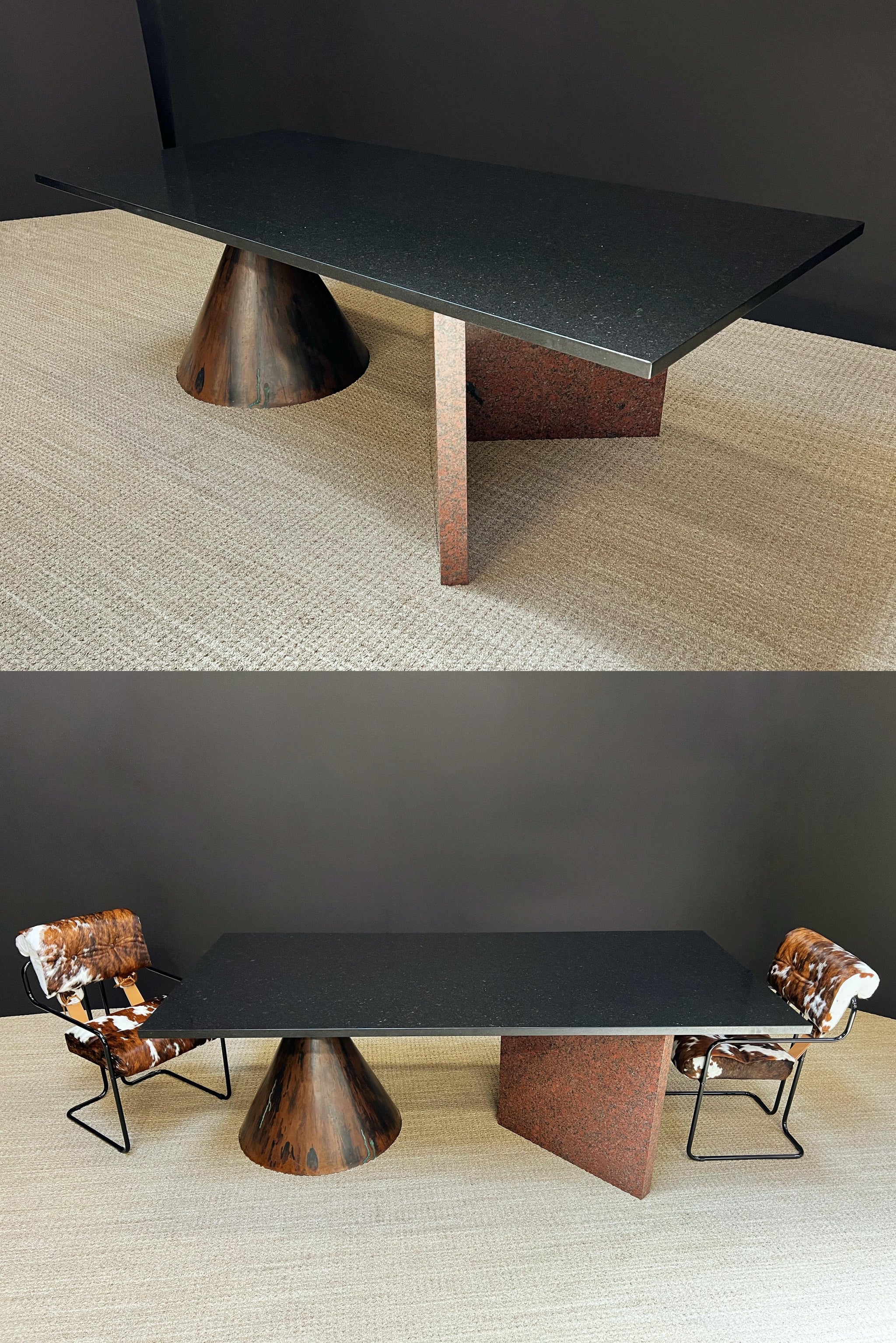 Rare 'Kono' Dining Table / Desk by Lella & Massimo Vignelli for